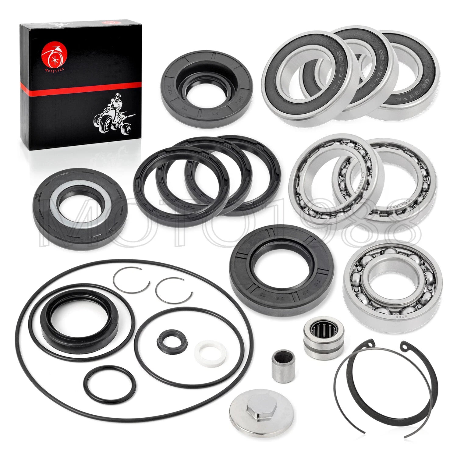 Rear Axle & Differential Bearing Seal Kit for Honda Recon 250 TRX250 (1997–2020)