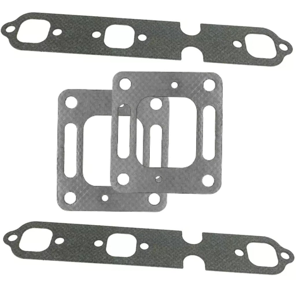 Exhaust Riser Elbow Manifold Gasket Kit for Mercruiser 4.3L V6 (1996–2006) 27-863724, 99757