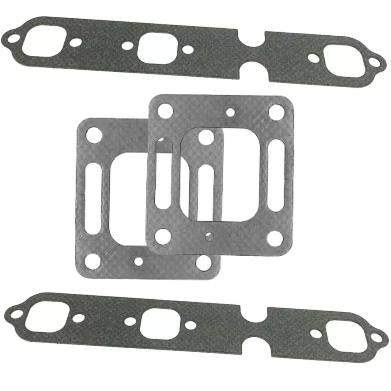 Exhaust Riser Elbow Manifold Gasket Kit for Mercruiser 4.3L V6 (1996–2006) 27-863724, 99757