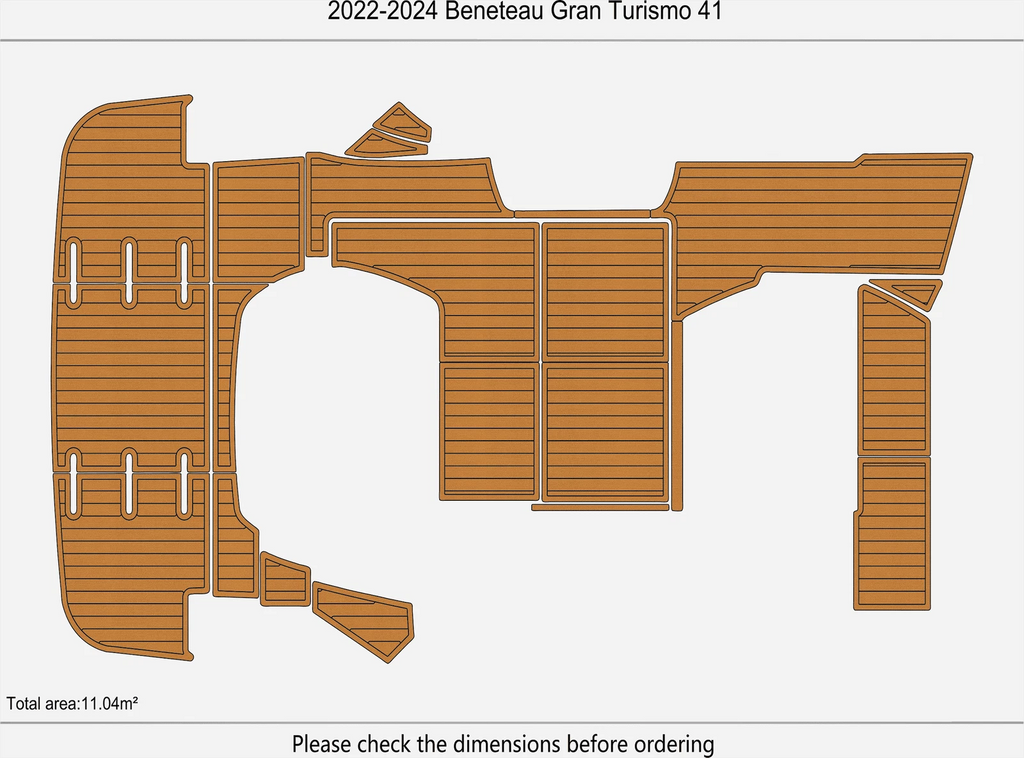 EVA Pads Flooring Mat for Beneteau Gran Turismo 41 (2022)