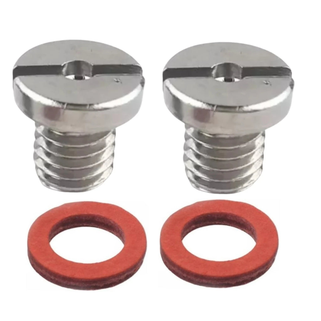 Set of 2 Gearbox Drain/Filler Oil Screws + Washers for Yamaha Outboard