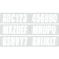 Set of 4 Boat Registration Letters & Numbers Decals A-Z 0-9