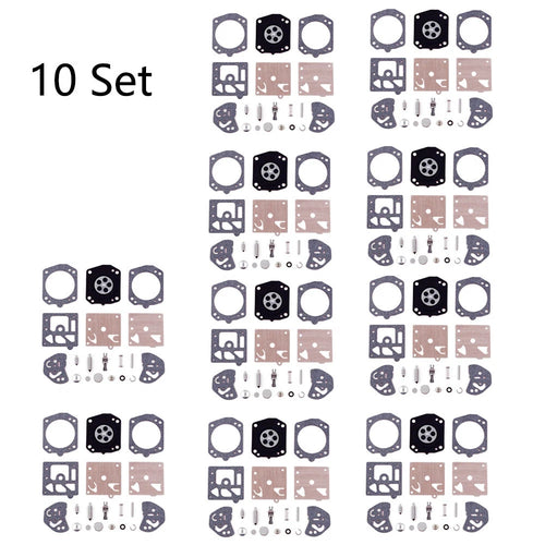 10x Carburetor Rebuild Kit for Husqvarna 257, 250R, Poulan 3300 (Walbro K20-HDA)
