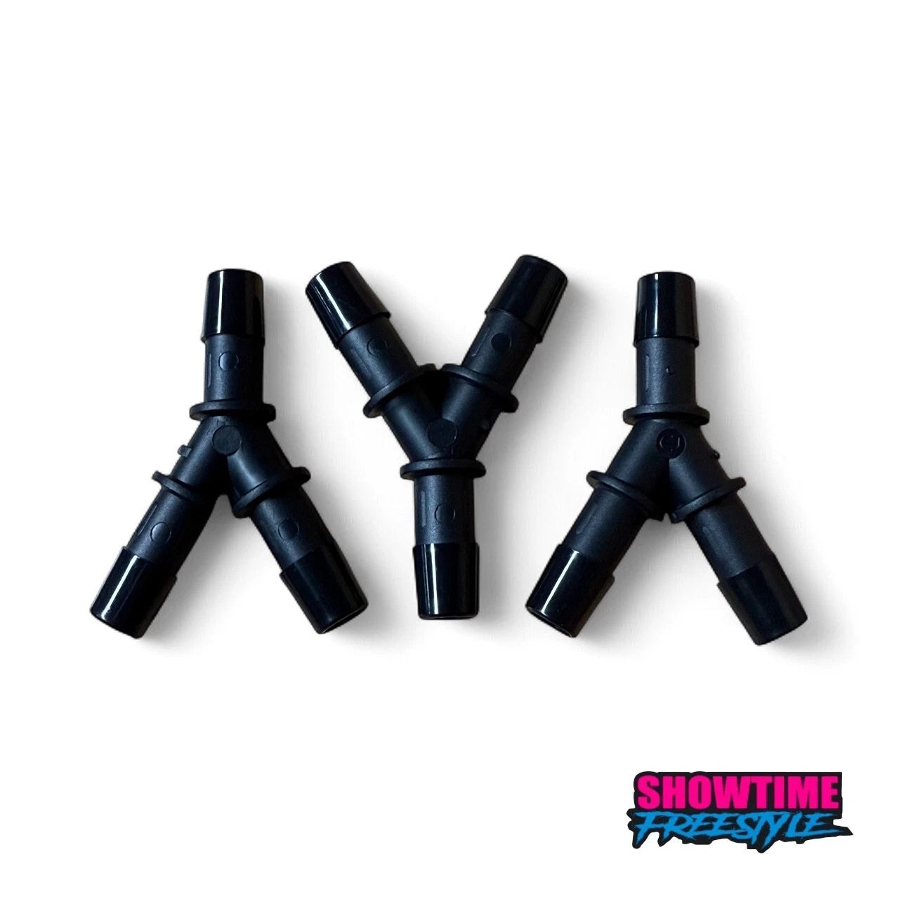3X 1/2" Hose-Barb Y WYE Connector Fitting for HHO Air Fuel (Black Nylon)
