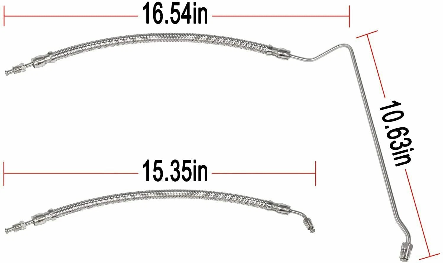 Trim Tilt Hydraulic Ram Cylinder Hose Kit for Mercruiser Alpha One (1983–1996)