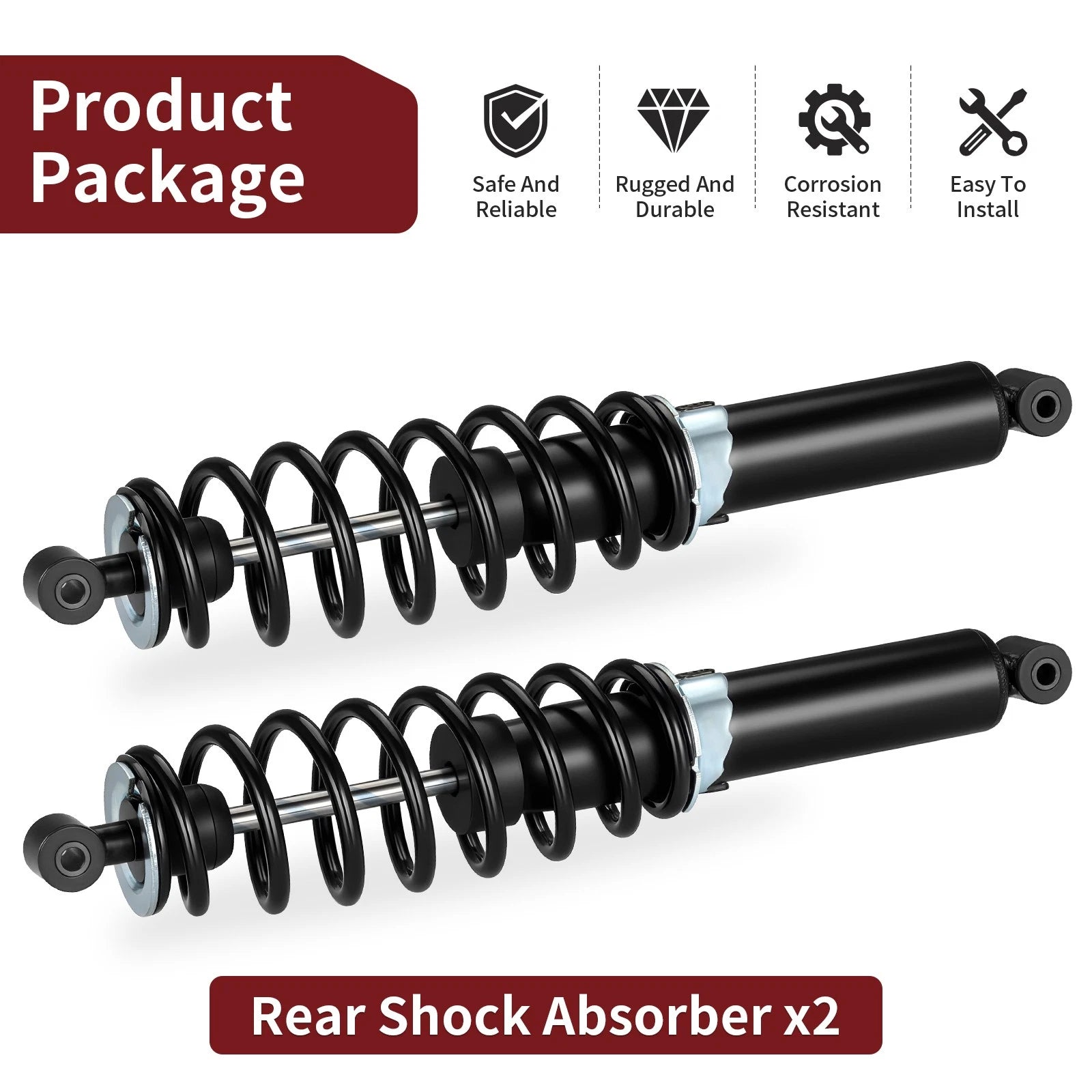 Set of 2 Rear Shock Absorbers for Polaris Sportsman XP 1000 (2015–2025) 7043463