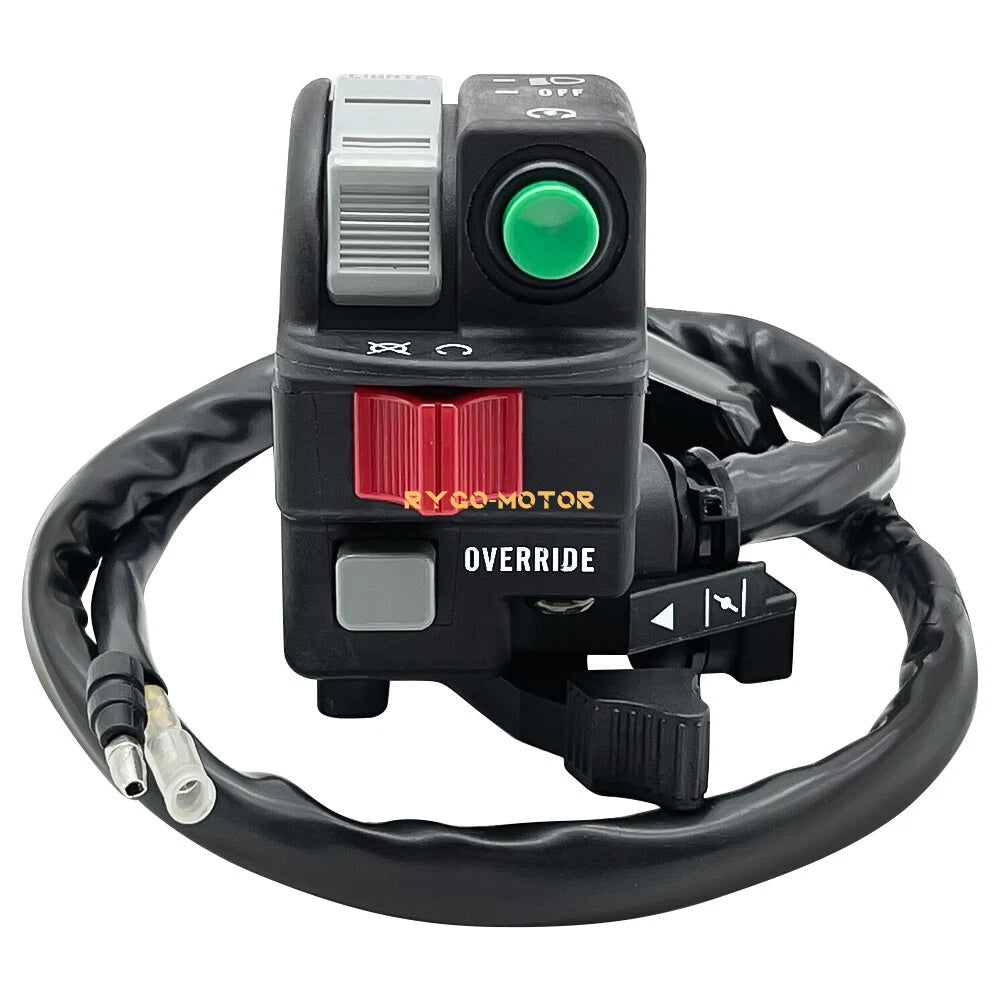 Left Handlebar Switch Start Stop Headlight Override for Kawasaki KFX700 (2004–2009)