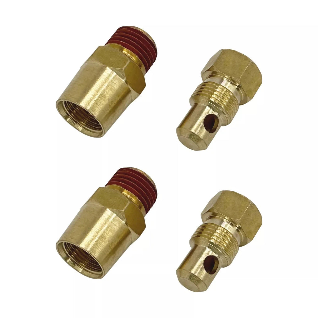 2X Mercruiser Exhaust Manifold & Engine Block Drain Plug Kit 22-16951Q1