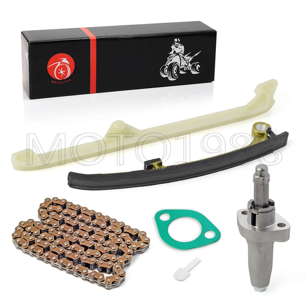 Tensioner Lifter & Cam Timing Chain + Guide for Honda Rincon 680 650 (2003–2022)