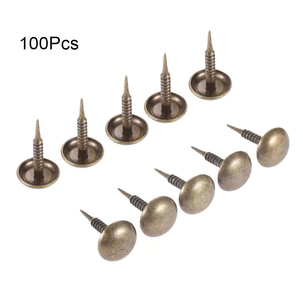 100Pcs Upholstery Nails for Furniture (Vintage Decorative)