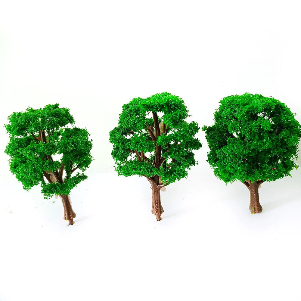 10Pcs 3.14" Tree Model for Train Railroad Layout Diorama
