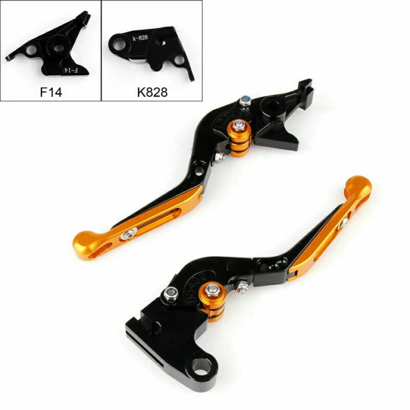 Adjustable Brake Clutch Levers for Kawasaki ZX Z1000 ZZR (2003–2023) Gold T9