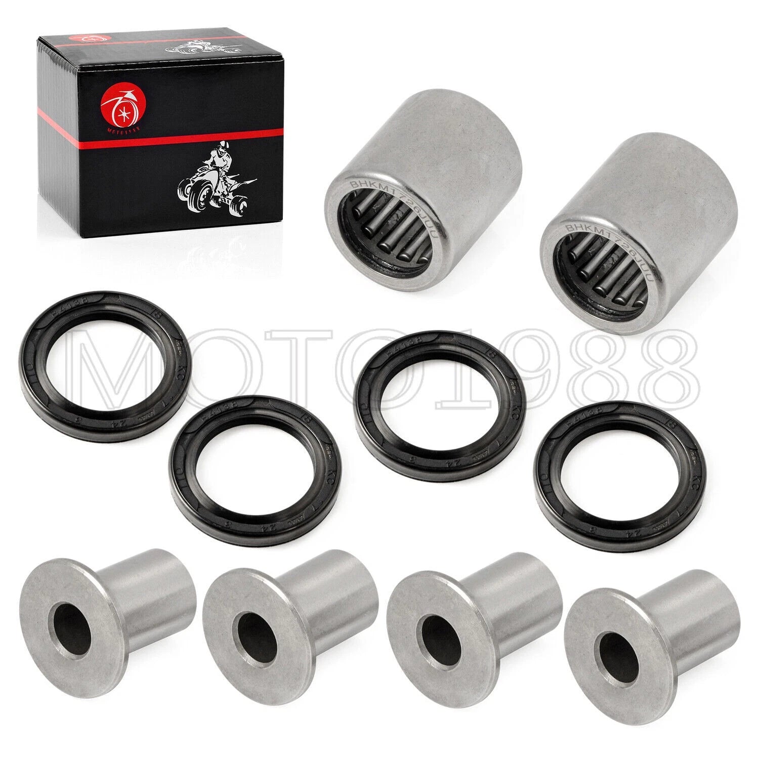 Front Upper A-Arm Bushing Bearing Seal Kit for Arctic Cat 400 DVX (2004–2008)