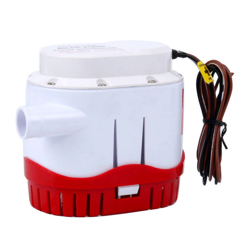12V 2000GPH Bilge Water Pump for Boats (Automatic, Submersible)