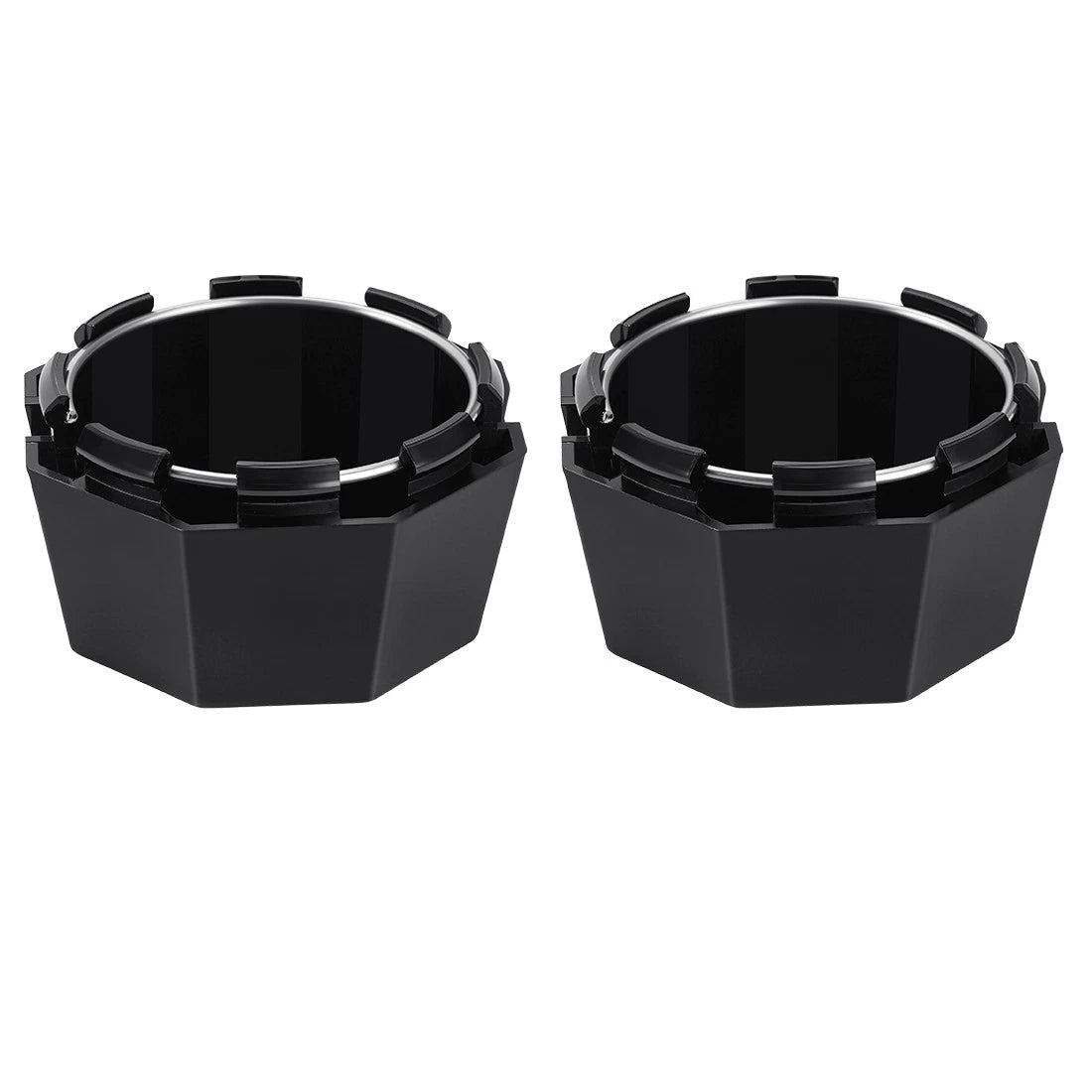 2X Matte Black Hub Caps for Polaris Sportsman 570 (2015–2025) 5451374-458