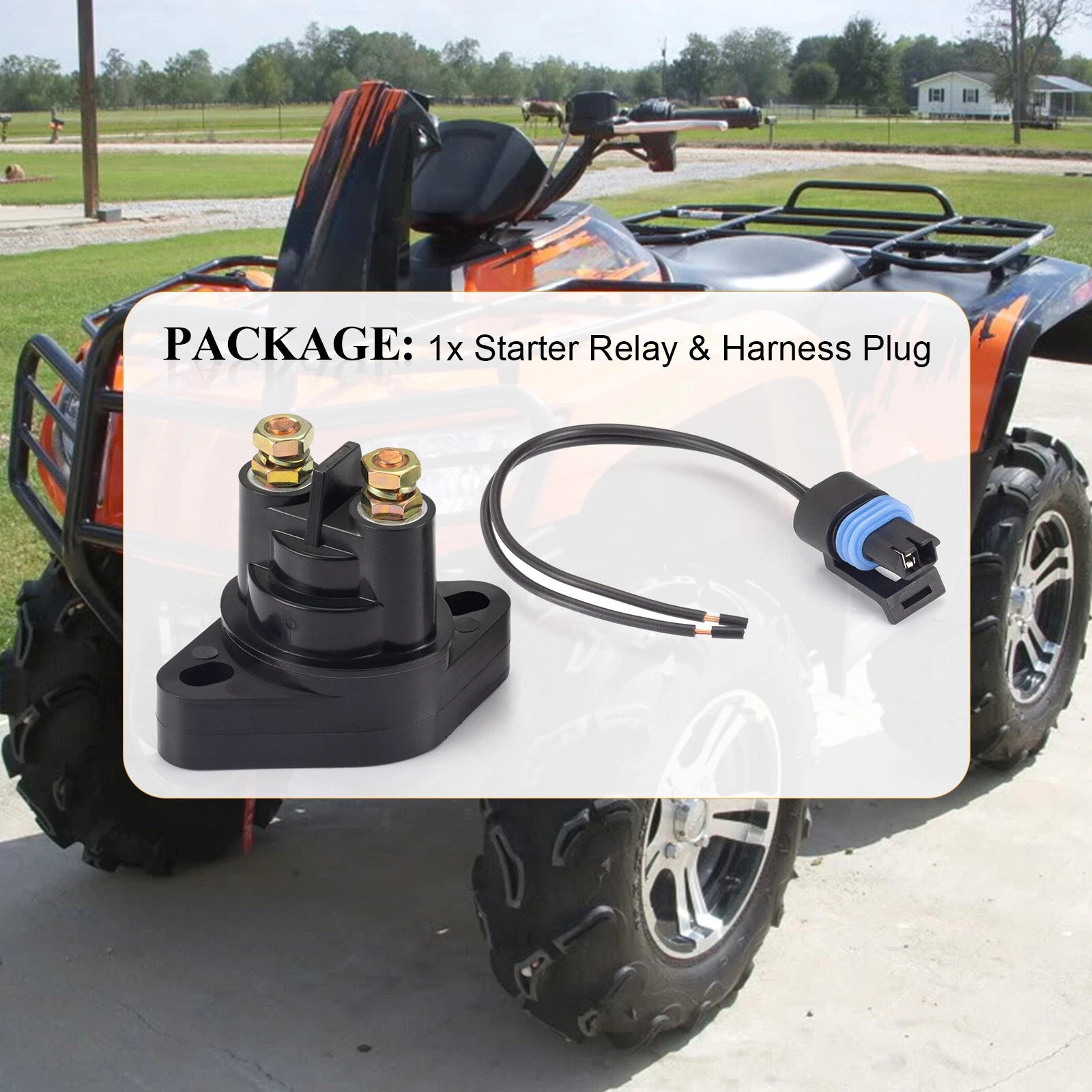 Starter Relay for Arctic Cat Wildcat 4 X X4 1000 (2012–2019) 0445-058