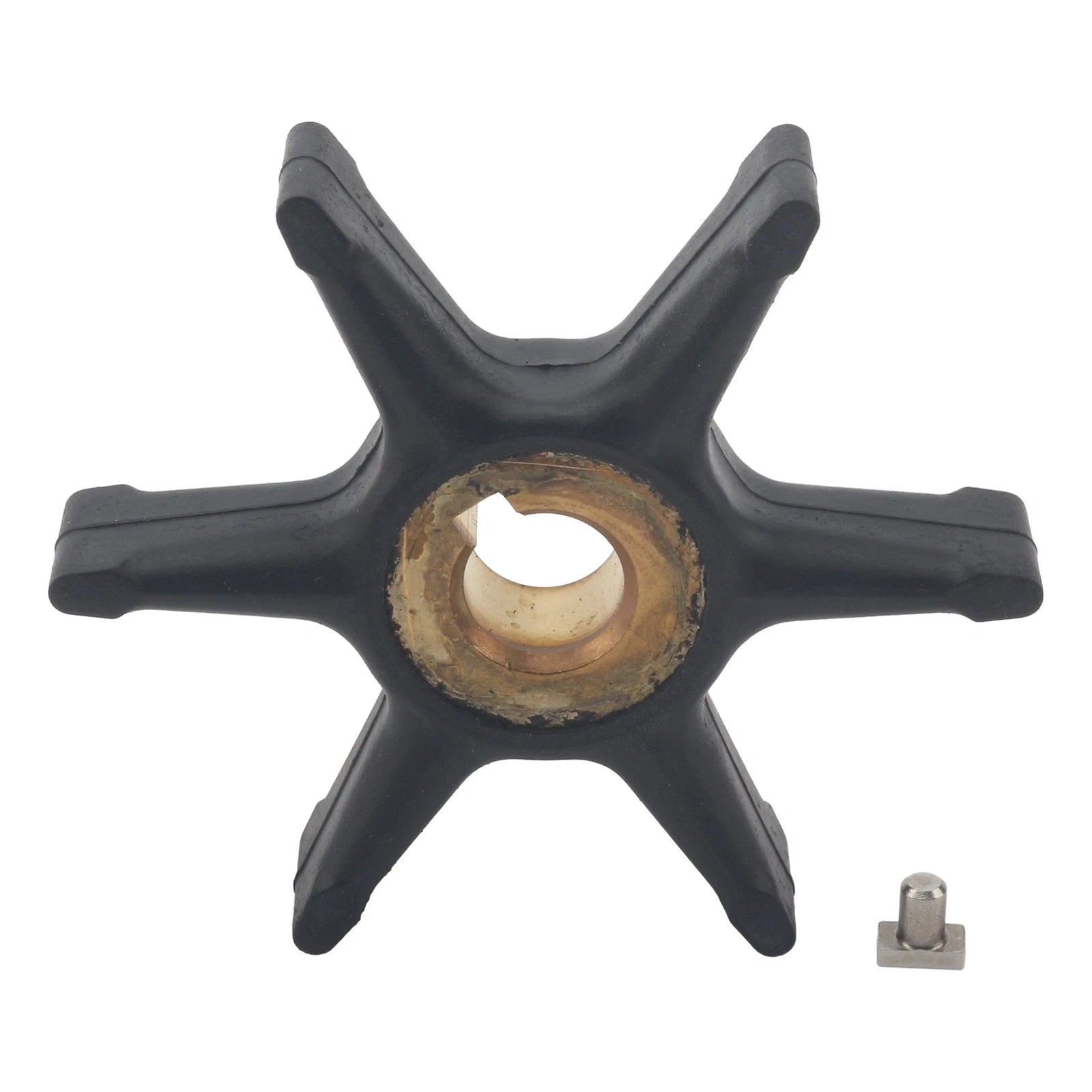 Water Pump Impeller & Key for Johnson Evinrude 3-7.5 HP (1952–1983)