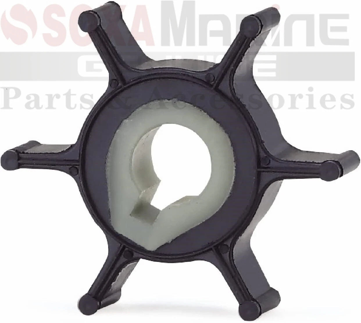 5pcs Water Pump Impeller with Key for Yamaha Outboard Motor (646-44352-01)