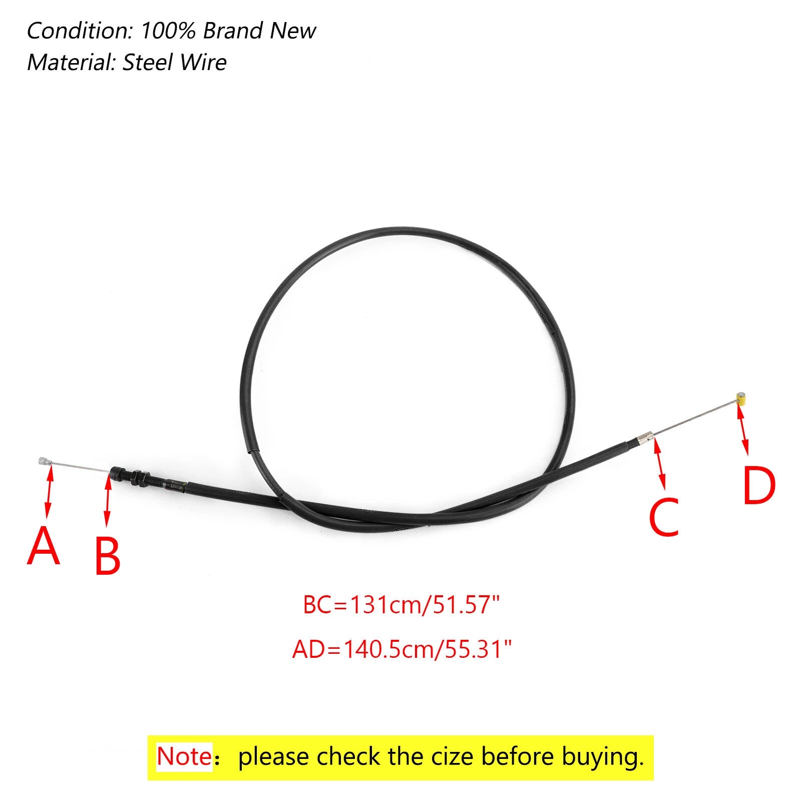 Clutch Cable for Yamaha YZF R1 (2009–2014) - Steel Wire Line