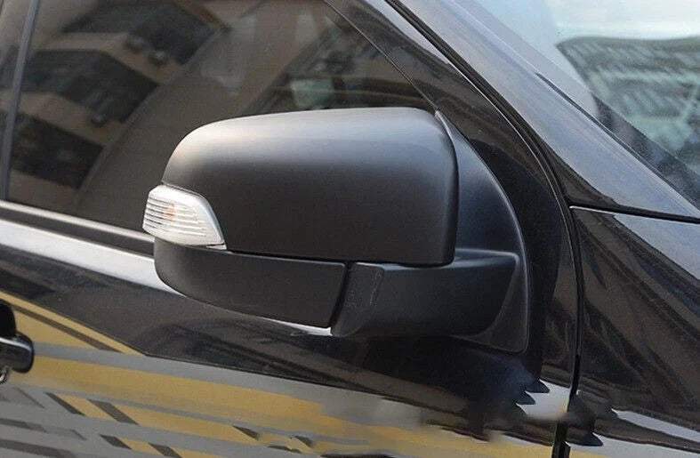 2Pcs Matte Black Side Wing Mirror Cap Covers for Ford Ranger (2019–2023)