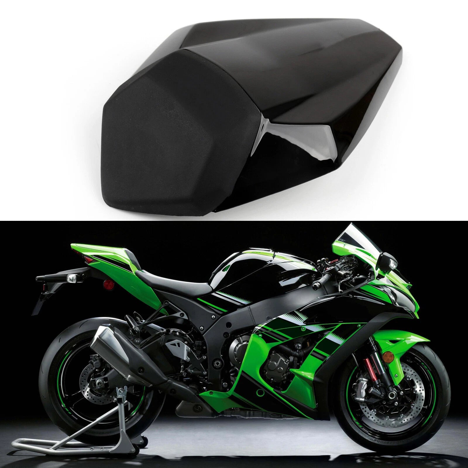 Rear Seat Cover Cowl for Kawasaki Ninja ZX10R ZX10-R (2016–2024) GBlack T9