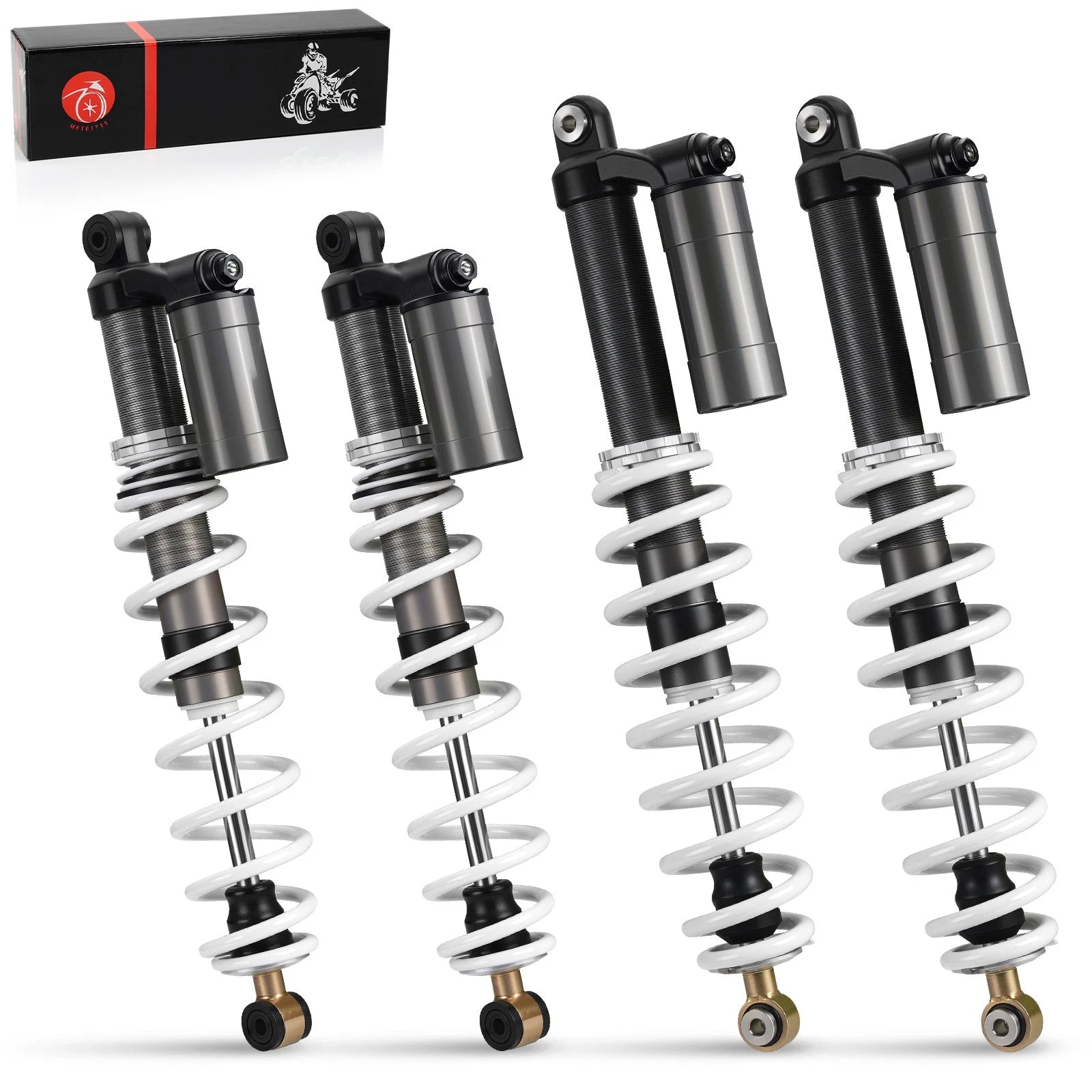 Set of 2 Heavy Duty Air Shock Absorbers for Polaris RZR S 800 (2009–2012)