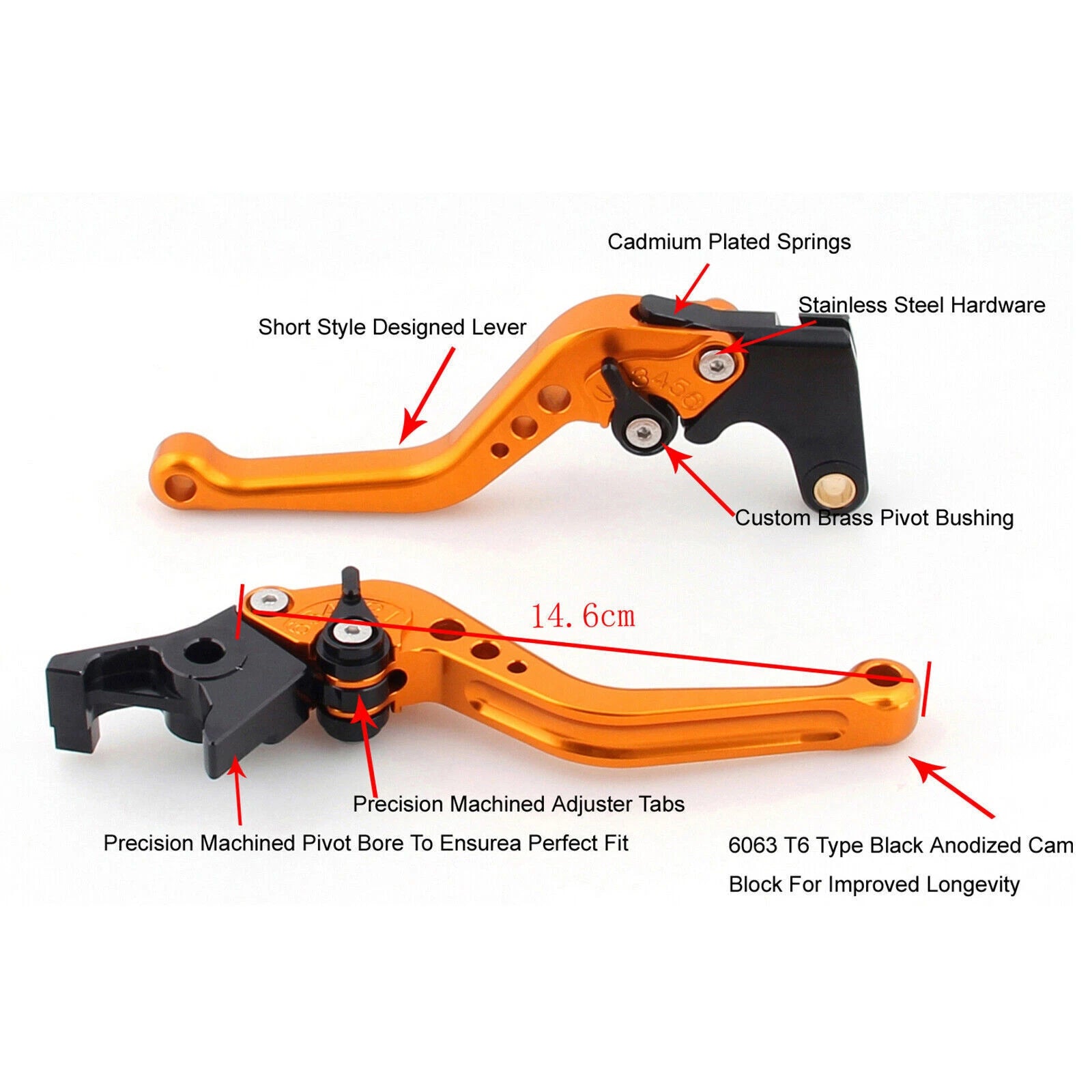Short Clutch Brake Lever for BMW R1200GS Adventure (2014–2018) T9