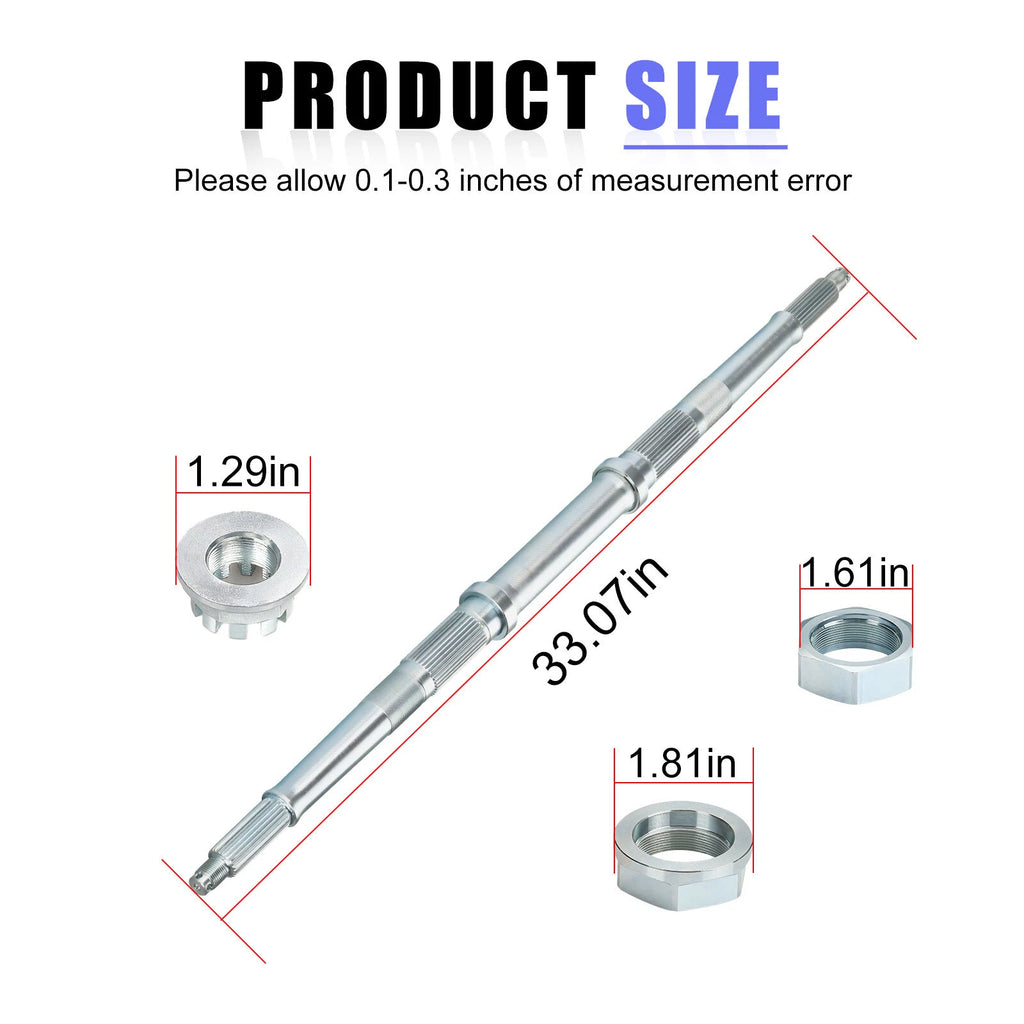 Rear Wheel Axle Shaft Kit w/ Nut for Honda Fourtrax 300 (1993–2000)
