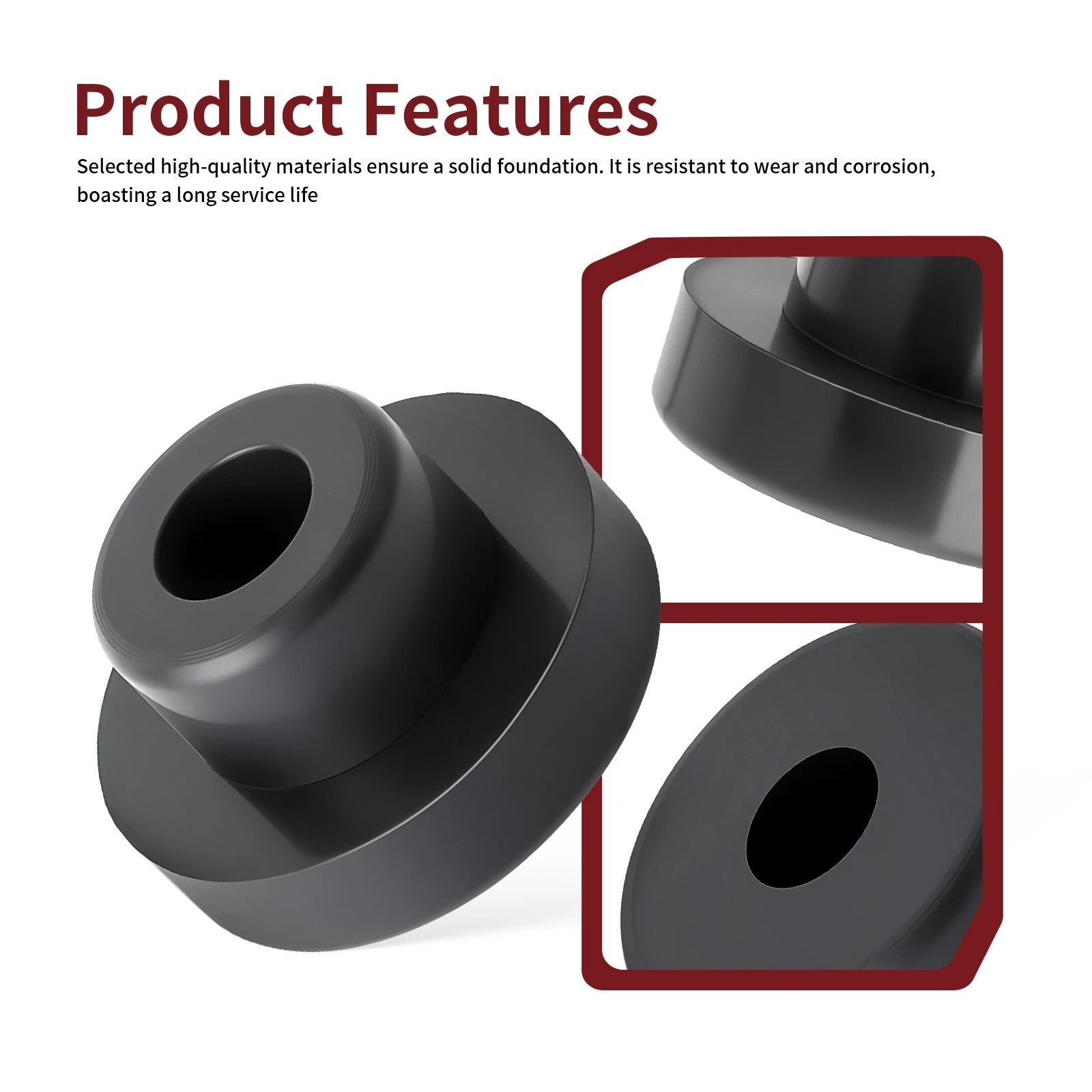 2X Radiator Mount Bushing for Polaris Sportsman 550 (2009–2014) 5410584 5413510