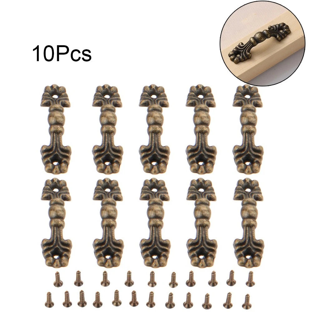 10pcs Vintage Drawer Knob Pull Handle Cabinet Hardware for Furniture