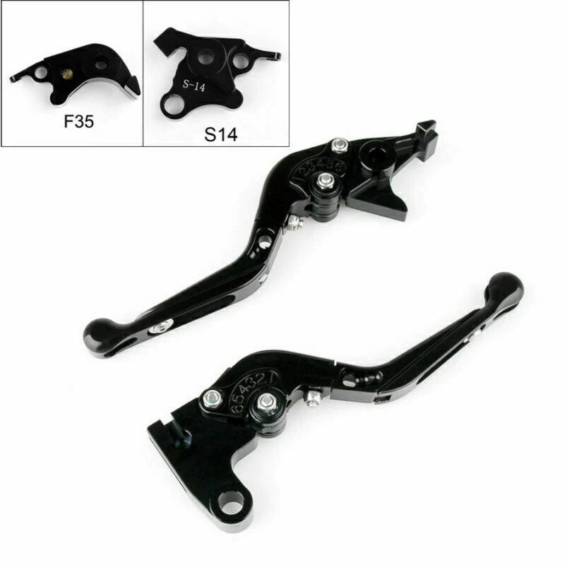 Adjustable Brake Clutch Levers for Suzuki GSXR1000 (2007–2008) Black