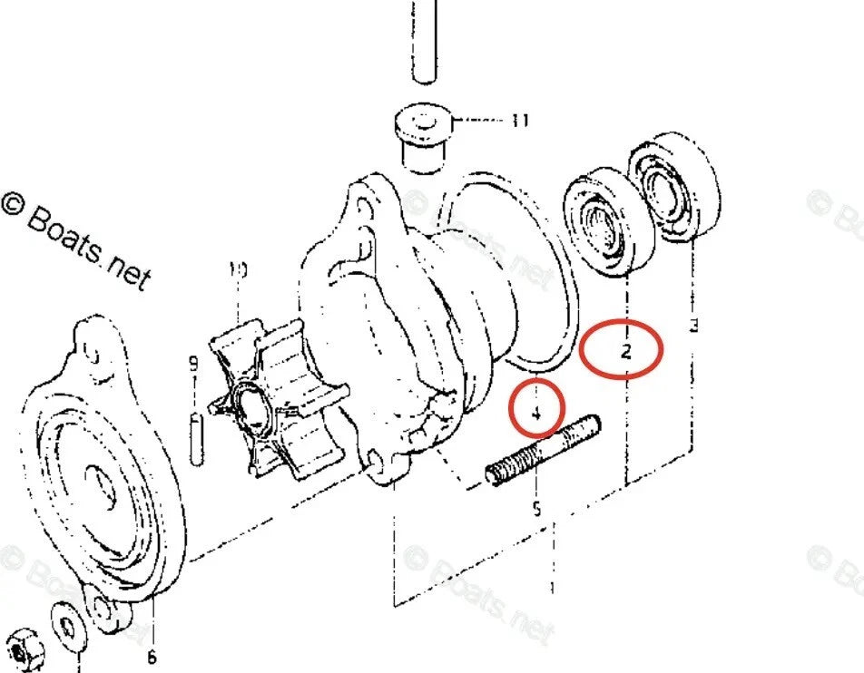 Lower Unit Oil Seal & O-ring Set for Suzuki Outboard (09289-10005, 09280-48002)
