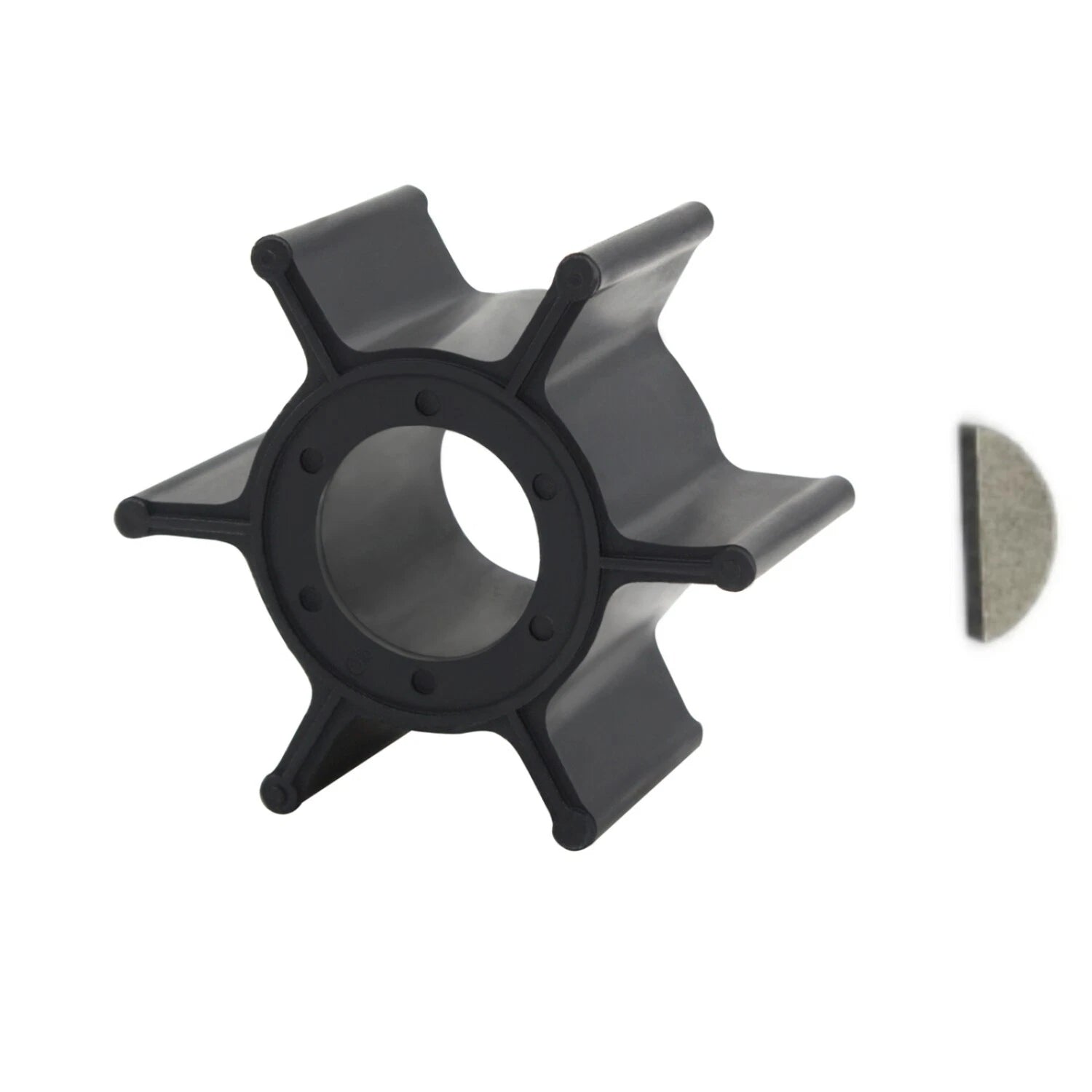 Water Pump Impeller & Key for Yamaha Mariner Outboard 8hp 15hp (47-95611M 47-81242M)