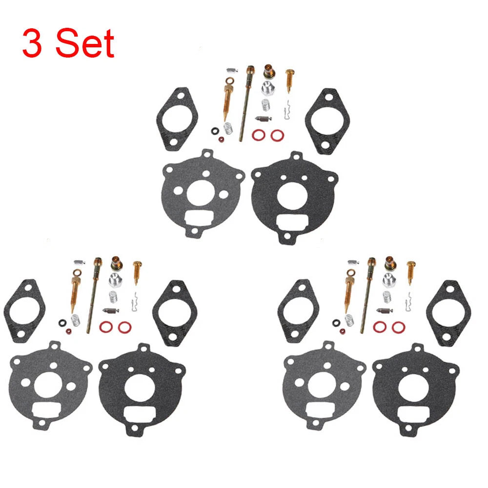 Set of 3 Carburetor Gasket Repair Kit for Briggs (394693, 291763, 295938, 142300-143457)