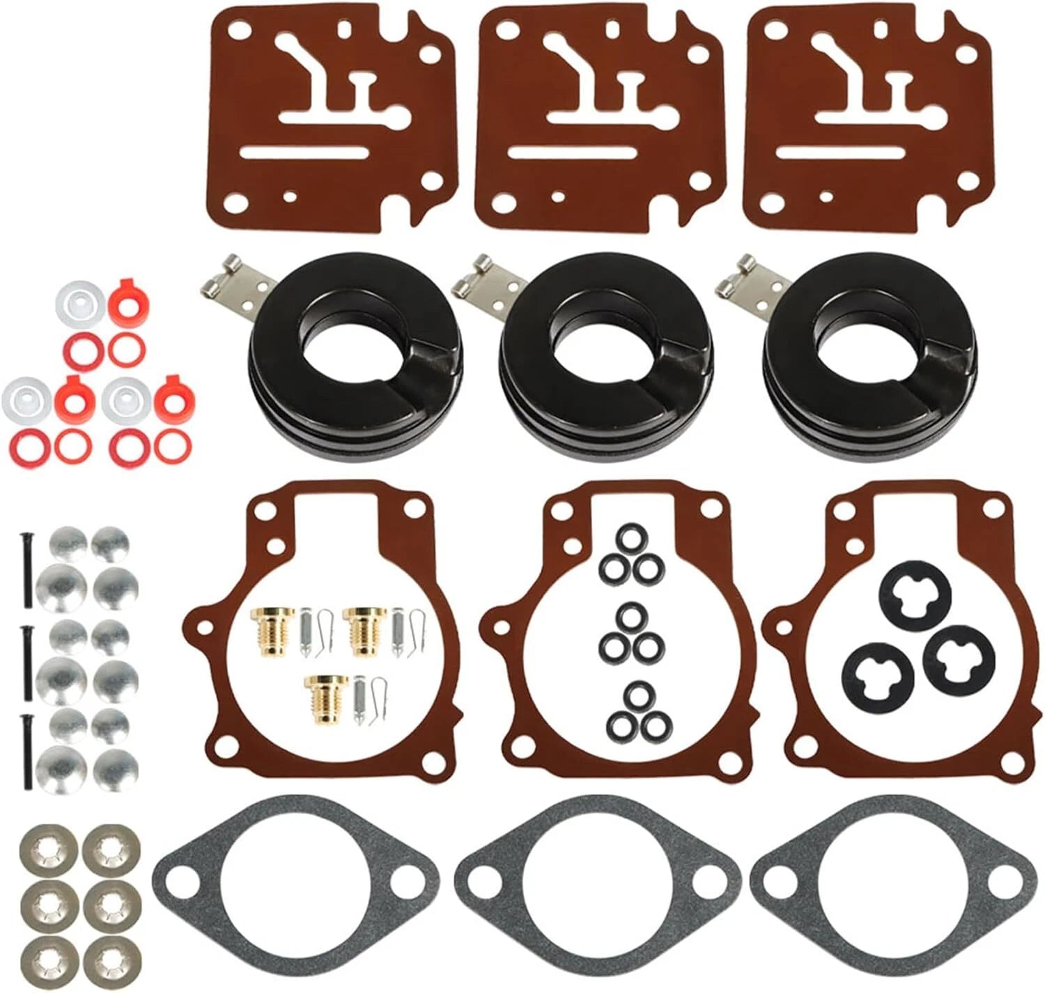 3PCS Carburetor Rebuild Kit for Johnson Evinrude 40 45 48 HP (Year Range)