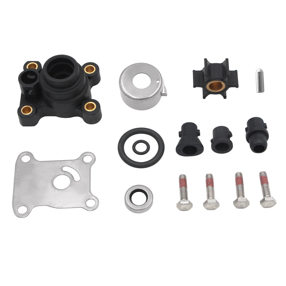 Water Pump Impeller Kit for Johnson Evinrude OMC 8 9.9 15 HP Outboard (0394711)