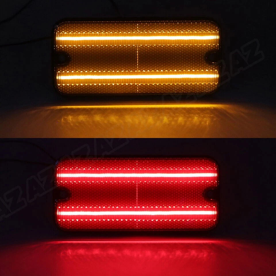 4Pcs LED Front Rear Side Marker Light for Chevy C10 GMC C15 C25 K15 (1968–1972)