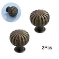 2X Antique Bronze Cabinet Door Knob Handles for Kitchen Furniture