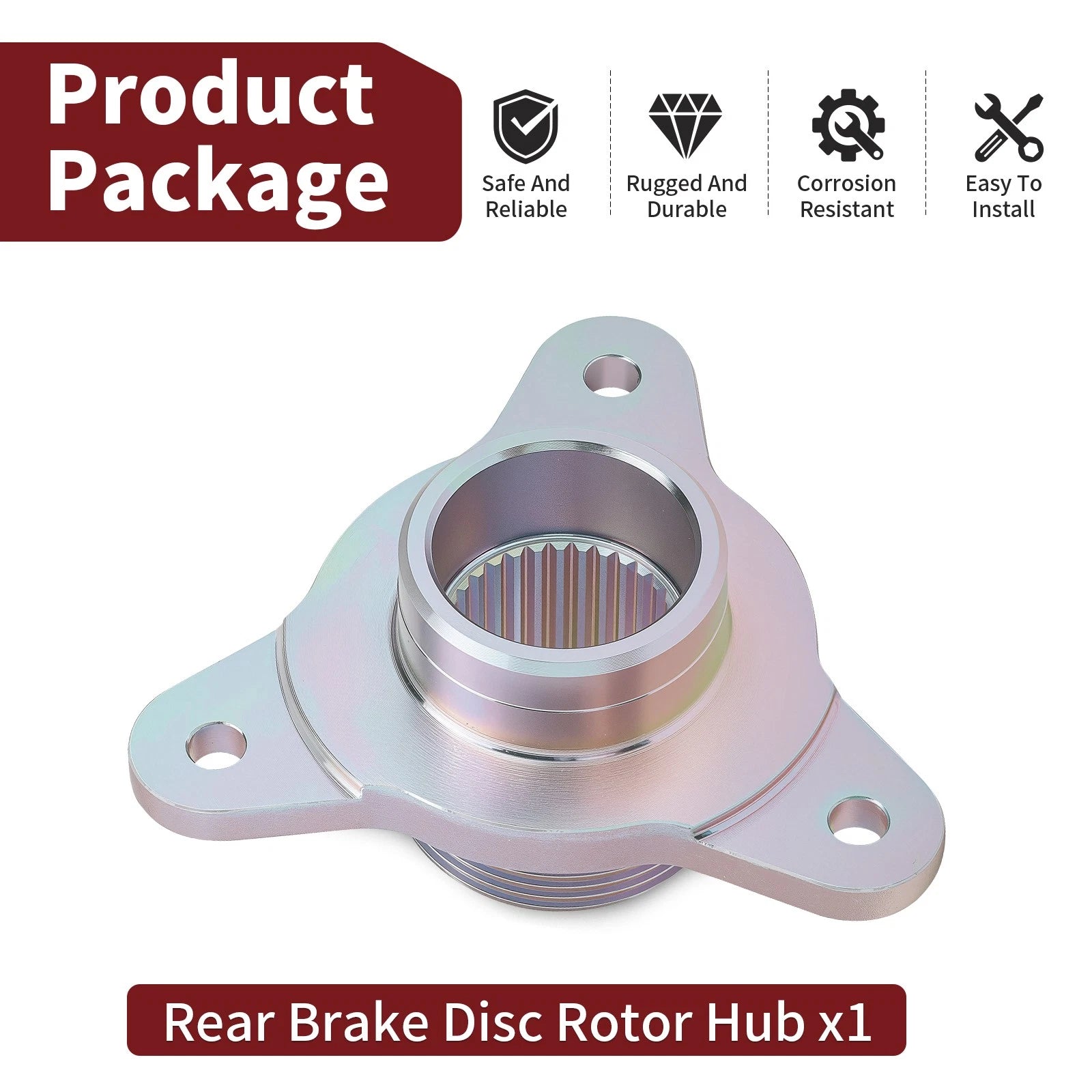 Rear Brake Disc Rotor Hub 5631457 for Polaris Trail Blazer 250 2005-2006 / 330 2008-2013
