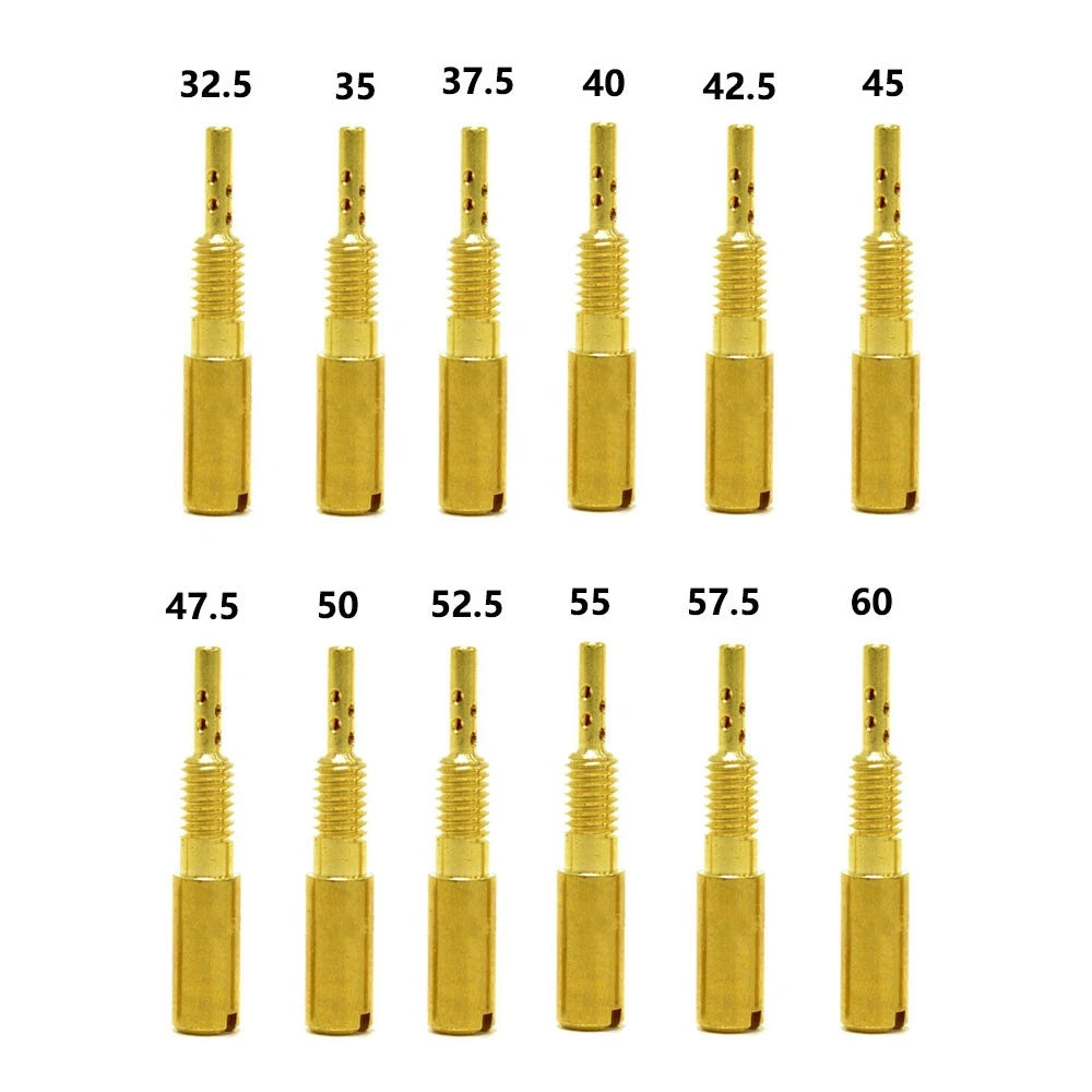12pc Idle Jet Slow Pilot Jets 32.5-60 for Mikuni TM VM28/486 HSR42/45/48