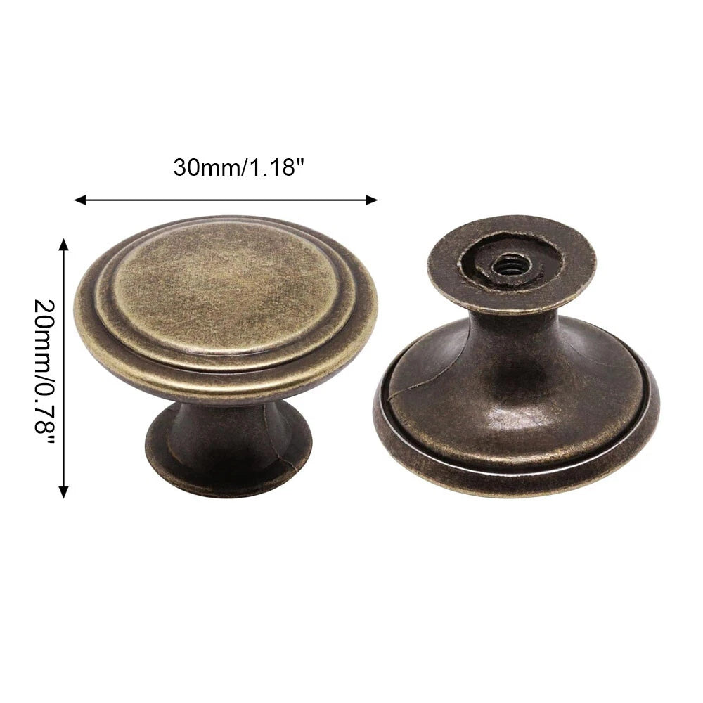 5Pcs Vintage Cabinet Pull Handles for Kitchen Closet Dresser