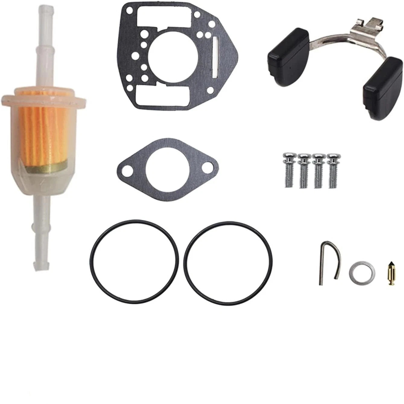 Carb Repair Kit with Fuel Filter for Nikki (146-6100, 146-0479, 146-0414, B48G, P220G)