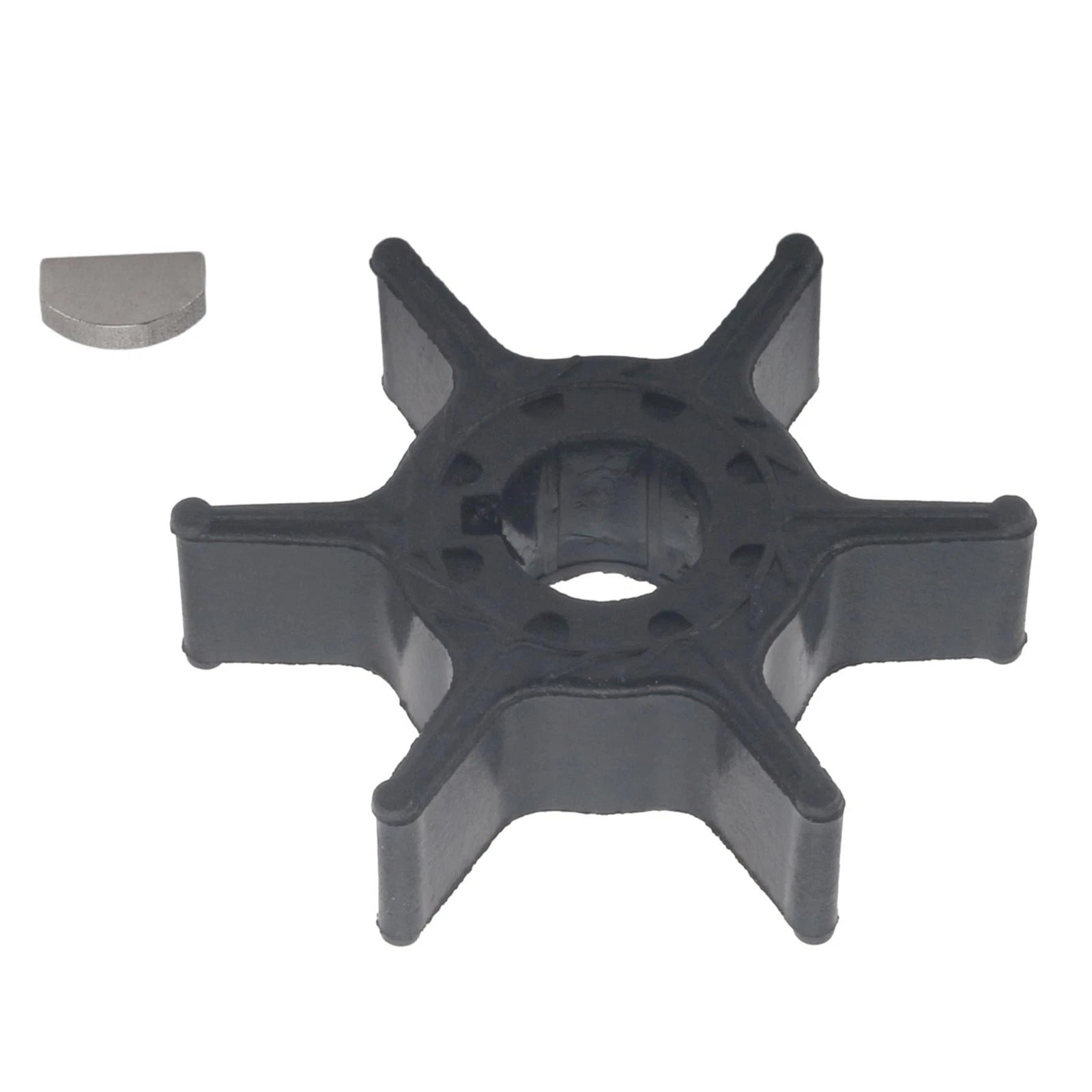 Water Pump Impeller & Key for Yamaha Outboard (18-3040, 500363, 9-45607)