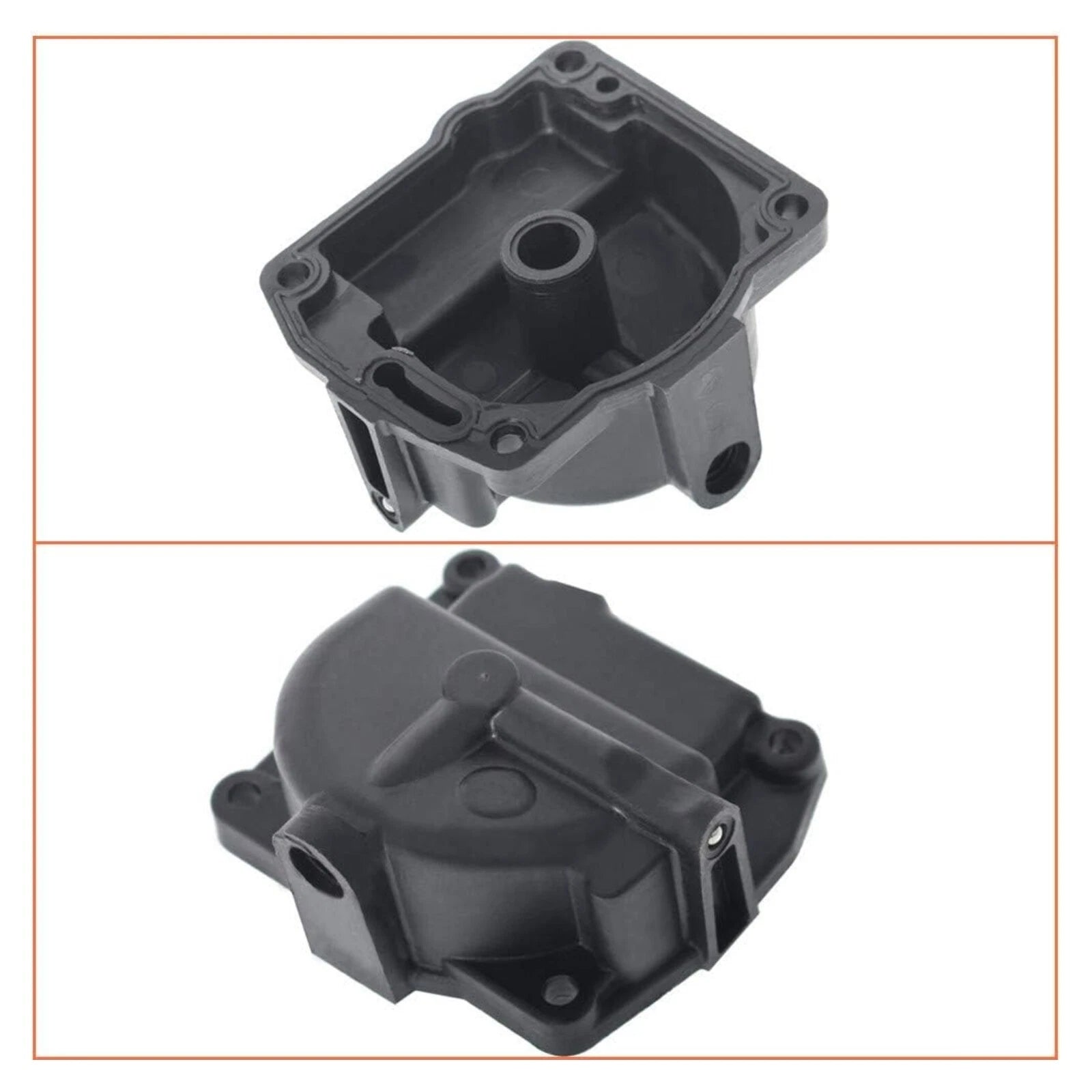 2 Carburetor Float Chamber Carb Bowl 433000 for Johnson/Evinrude (1990–175hp) 766418