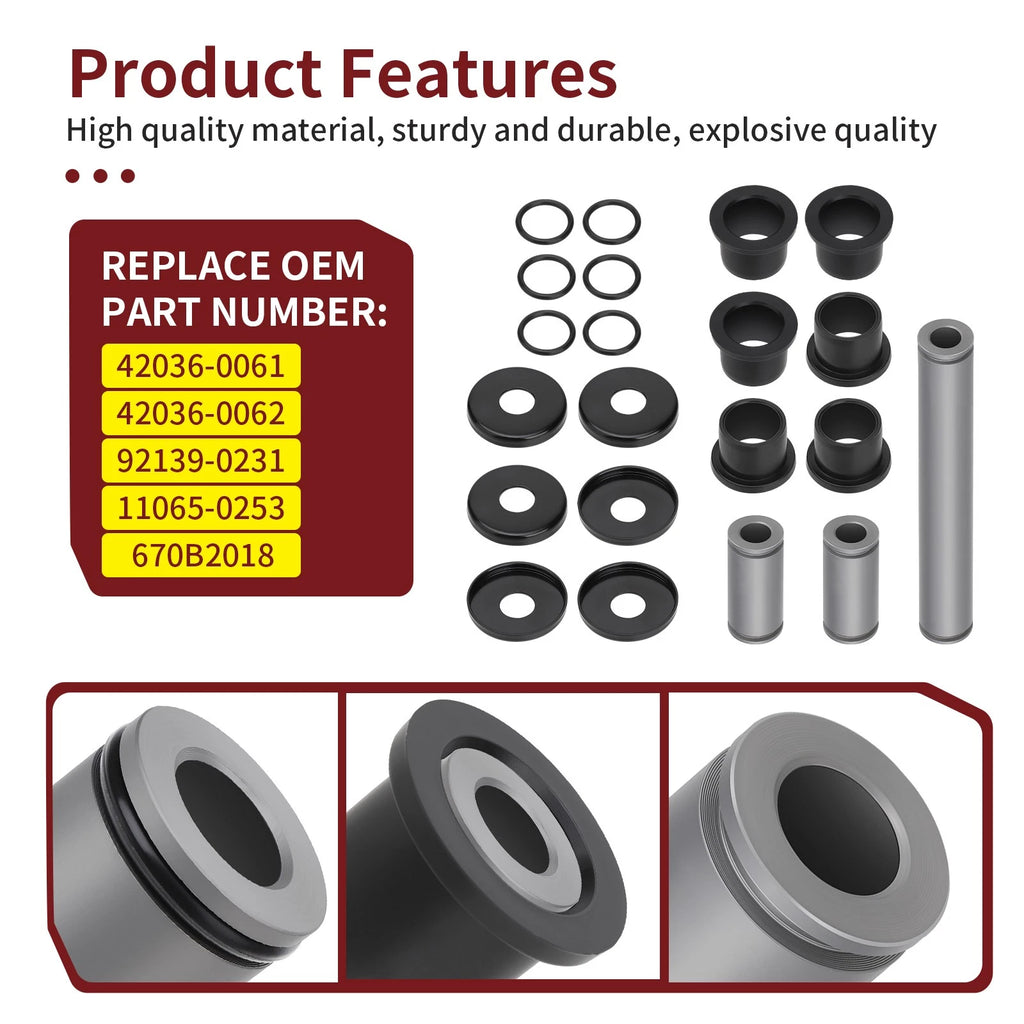 Front Upper + Lower A-Arm Bearing Bushing for Kawasaki Teryx 750 800 (2008–2019) 42036-0061