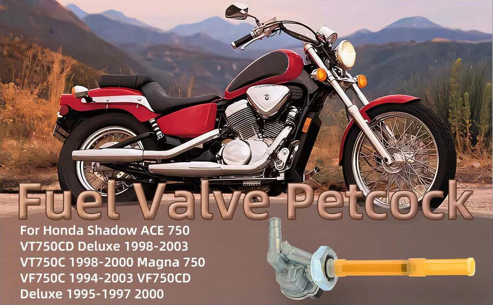 Fuel Petcock Assembly for Honda VT750 Shadow Ace Deluxe (1998–2003) 16950-MBA-023