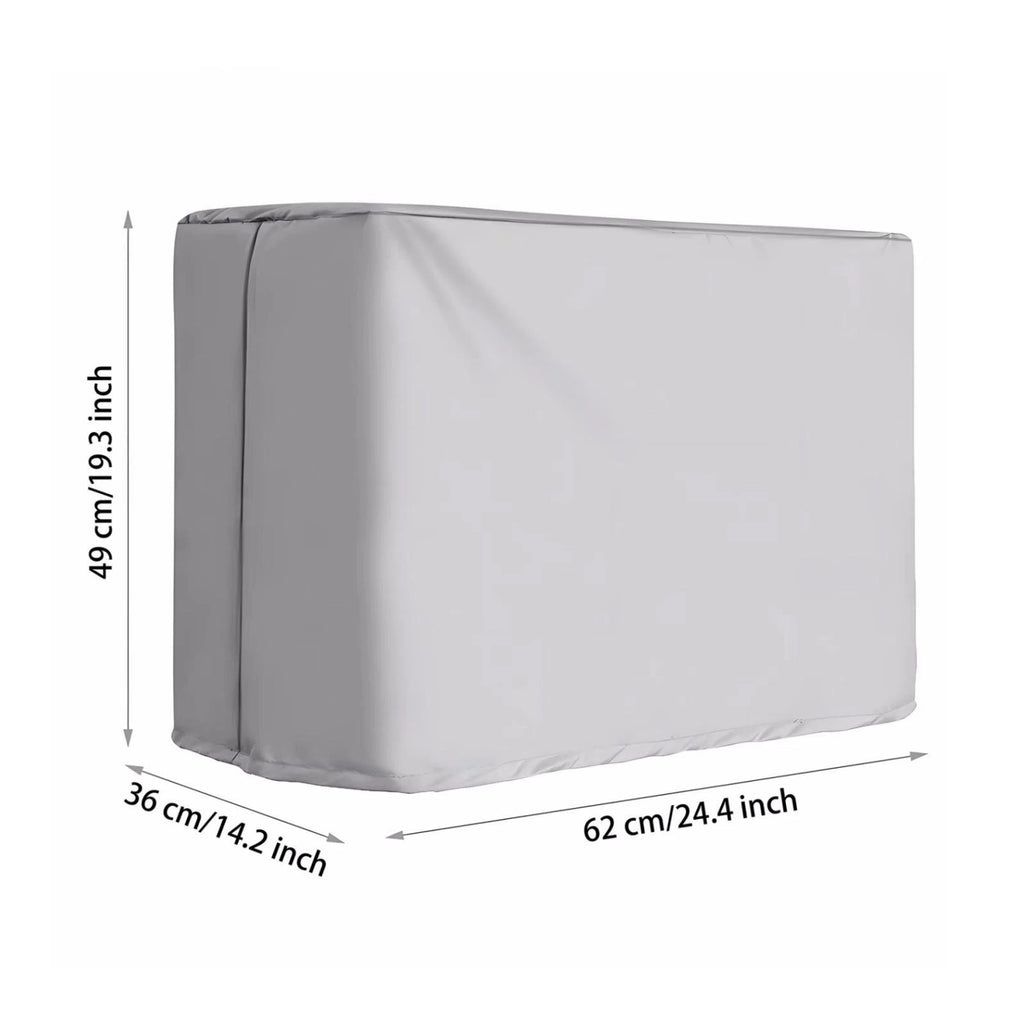 Outboard Boat Engine Cover for 30-60 HP Marine Motor (Waterproof, Silver)