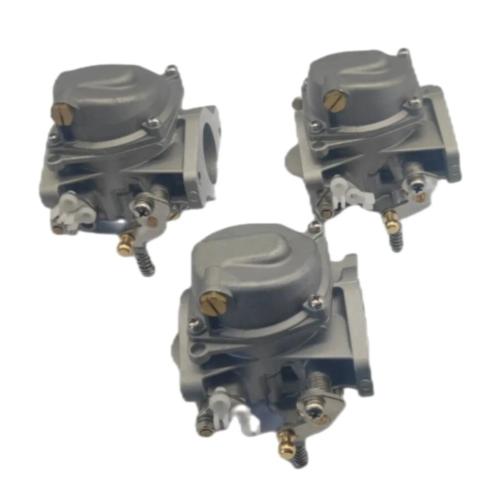 Set of 3 Carburetors for Yamaha 60HP E60M (6K5-14301, 6K5-14301-01, 6K5-14301-02, 6K5-14301-03)