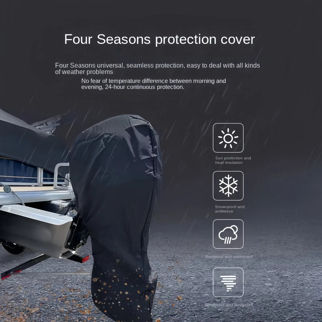 Boat Cover for Mercury 6-20 HP Outboard Motor (Waterproof)