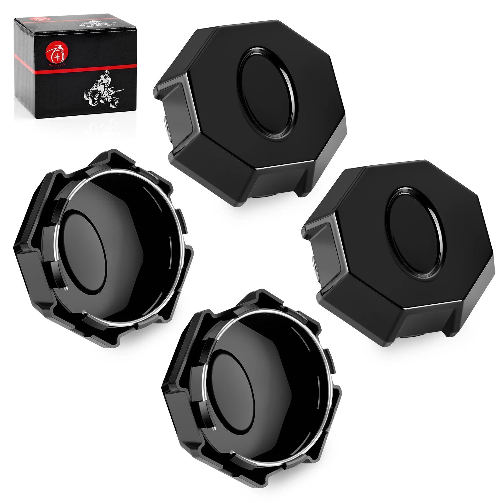 Set of 4 Wheel Center Caps for Polaris Ranger 570 4x4 (2015)